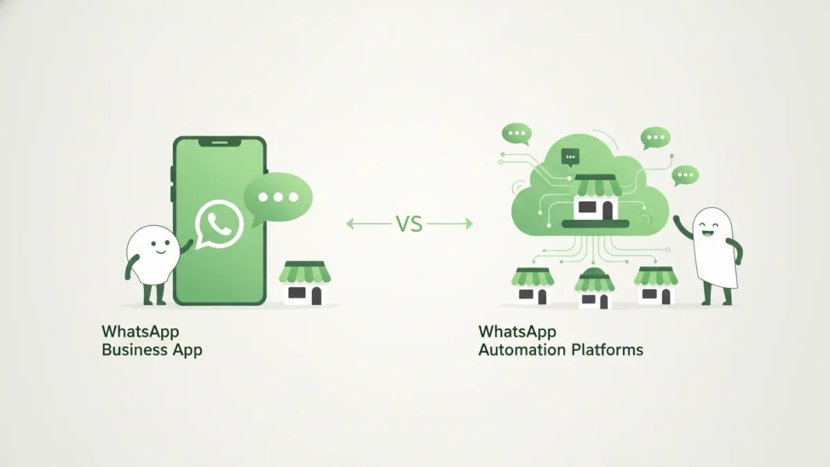 WhatsApp Business App vs. WhatsApp Automation Platforms: What Growing Saudi Businesses Need to Know